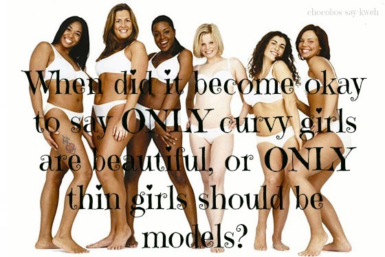 chocobos-say-kweh:  I am so sick of hearing people say “skinny girls are filth,