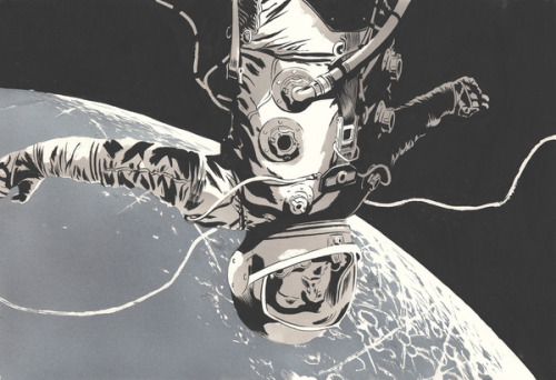 Astronaut illustrations by Señor Salme | On Tumblr