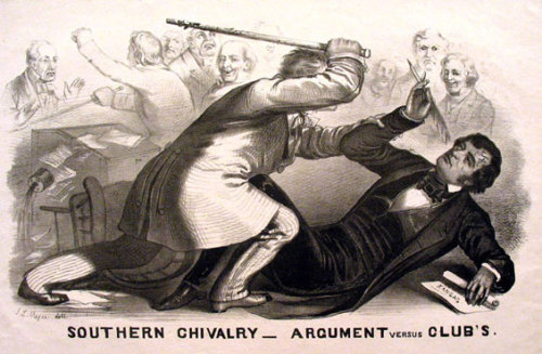 And you thought today’s politicians are nasty…In 1856 Senator Charles Sumner made a spe