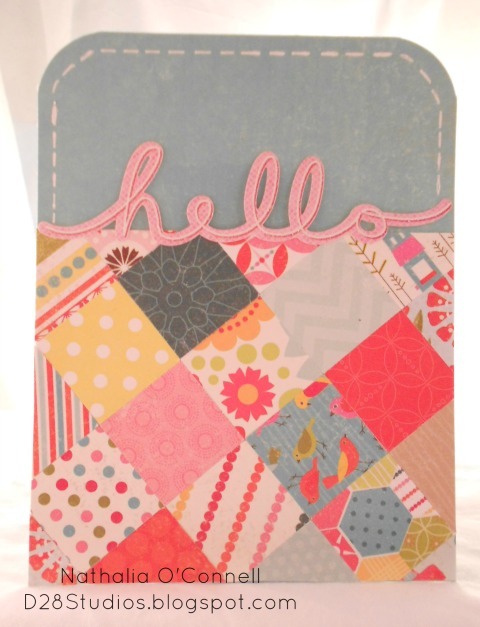 Patchwork Hello
Created for World Card Making Day!