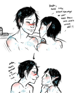 and now one with my other bbs just because hawke&rsquo;s hair looks a little different cause merrill had to slick it back to wash that hawke-y face