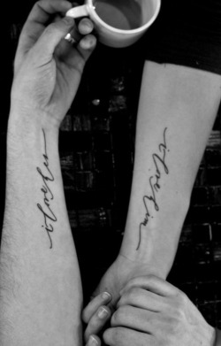 needlesandnerds:  couple tattoos.