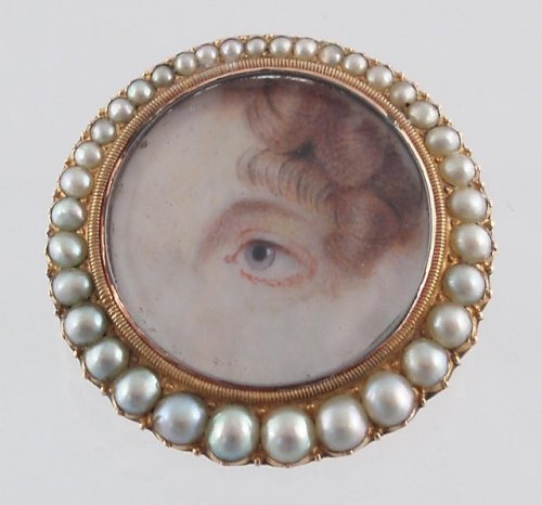 arpeggia:Georgian Eye Jewelry, c.1790-1820“Eye miniatures came into fashion at the end of the 18th c