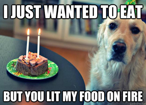 Sad Birthday Dog