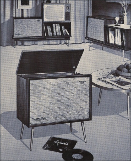 RCA, 1959Danish Lowboy Modern styling