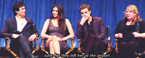  Julie: I just like the stories of when they all have to fly together and Nina’s