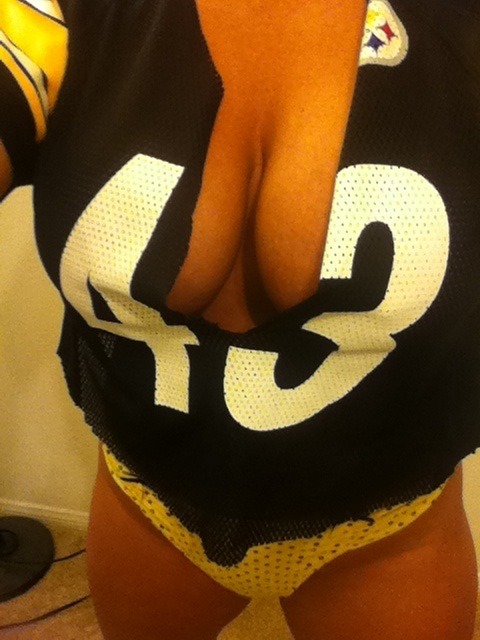 Porn photo Football Sunday!   Lets go STEELERS!   You