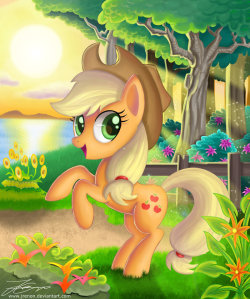 bronychilensis:  Apple in the Sunset by ~Jrenon