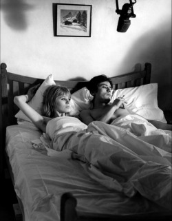 mrsbuumwah:  Alain Delon, Marianne Faithfull,