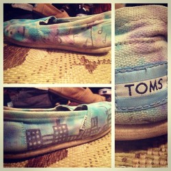 Tie dyed TOMS, so faded though. It’d