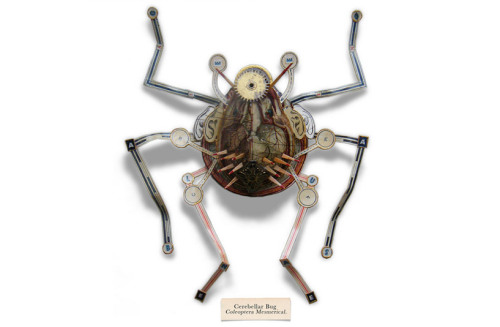 archiemcphee: British artist Mark Oliver created an awesome series of insect collages 