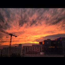 Warsaw On Fire #Poland #Warsaw  (Taken With Instagram)