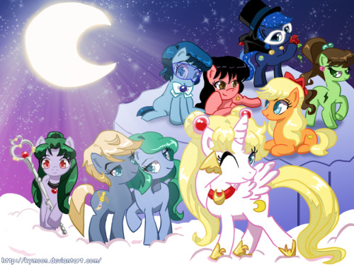royalcanterlotvoice:  Sailor Little Pony by ~Kymoon