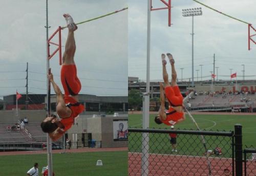 collegecocks:  Andrew Zollner - No wonder he’s a champion pole vaulter! 