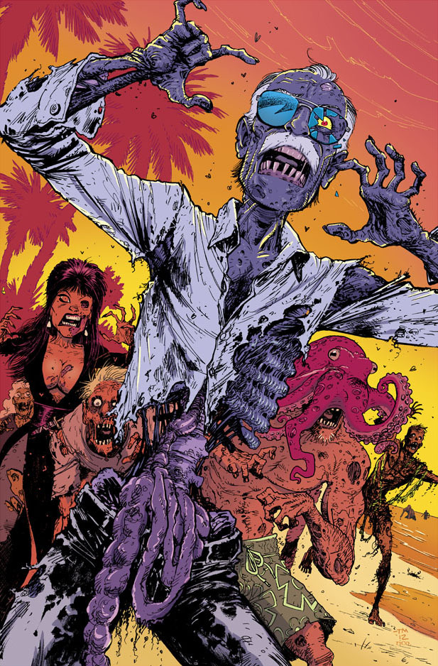 herochan:  Zombie Stan Lee Lines by Tony Moore Color by Rico Renzi