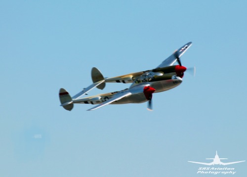 P-38 at John Wayne. SRS Aviation Photography