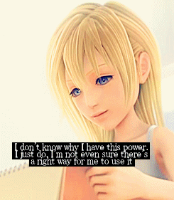delicious-nonsequitor:  Favorite videogame characters:10 Naminé quotes 