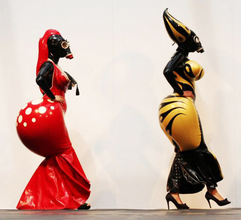 avant garde bdsm… fetishisticwhore:  wrote:   These two particular dresses were made by a com