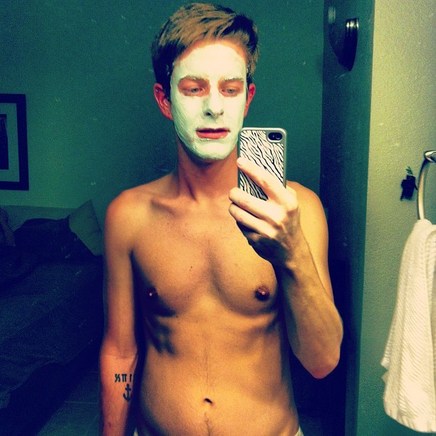andy&ndash;d:  Sunday night Anti-Stress mask. #mask #sunday #relaxation #gay