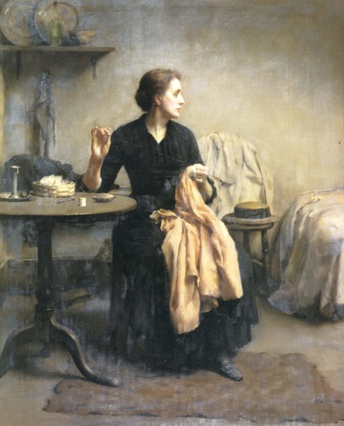 detail of Widowed and Fatherless by Thomas Kennington