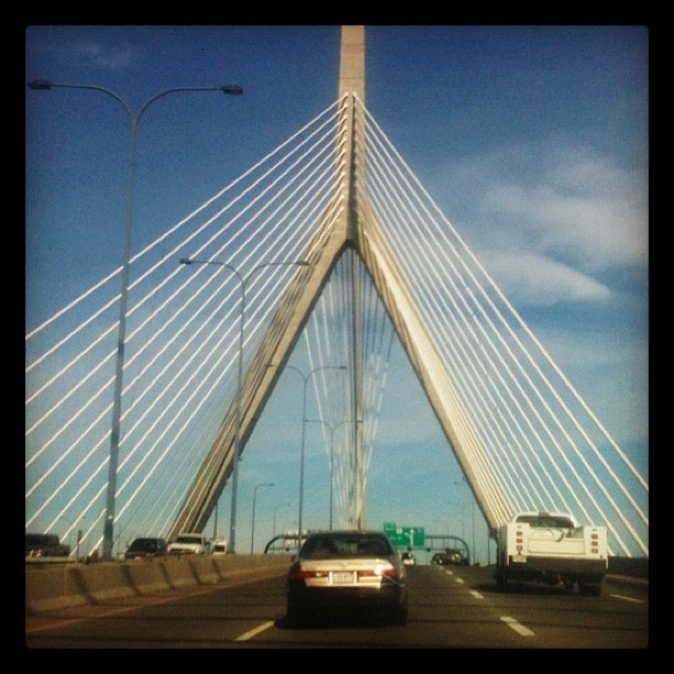 Zakim Bridge #boston #2012   #fall #world #lovely #reality  (Taken with Instagram)