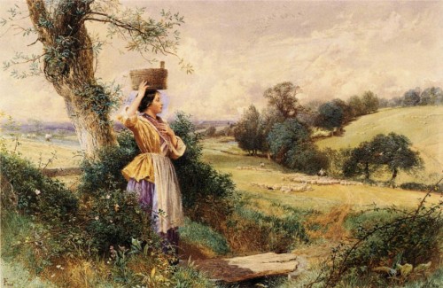 The Milk-Maid, Myles Birket Foster