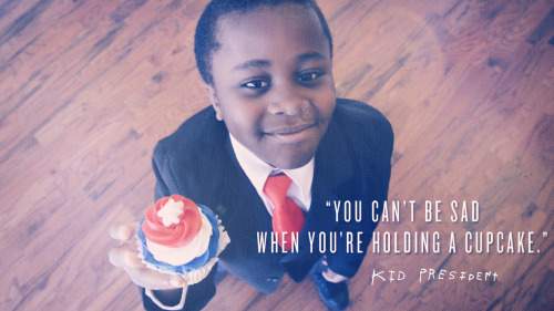 kidpres:
“ My hometown honored me this weekend with the official Kid President cupcake. Super tasty! (but let’s be real — have you ever had a cupcake that wasn’t?) Keep being a party, people! - love, KP
”
Amen.