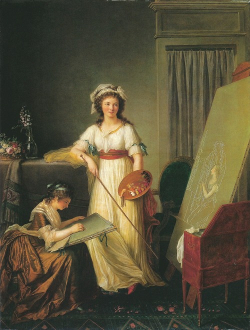 books0977:The Interior of an Atelier of a Woman Painter (1796). Marie-Victoire Lemoine (French, 1754