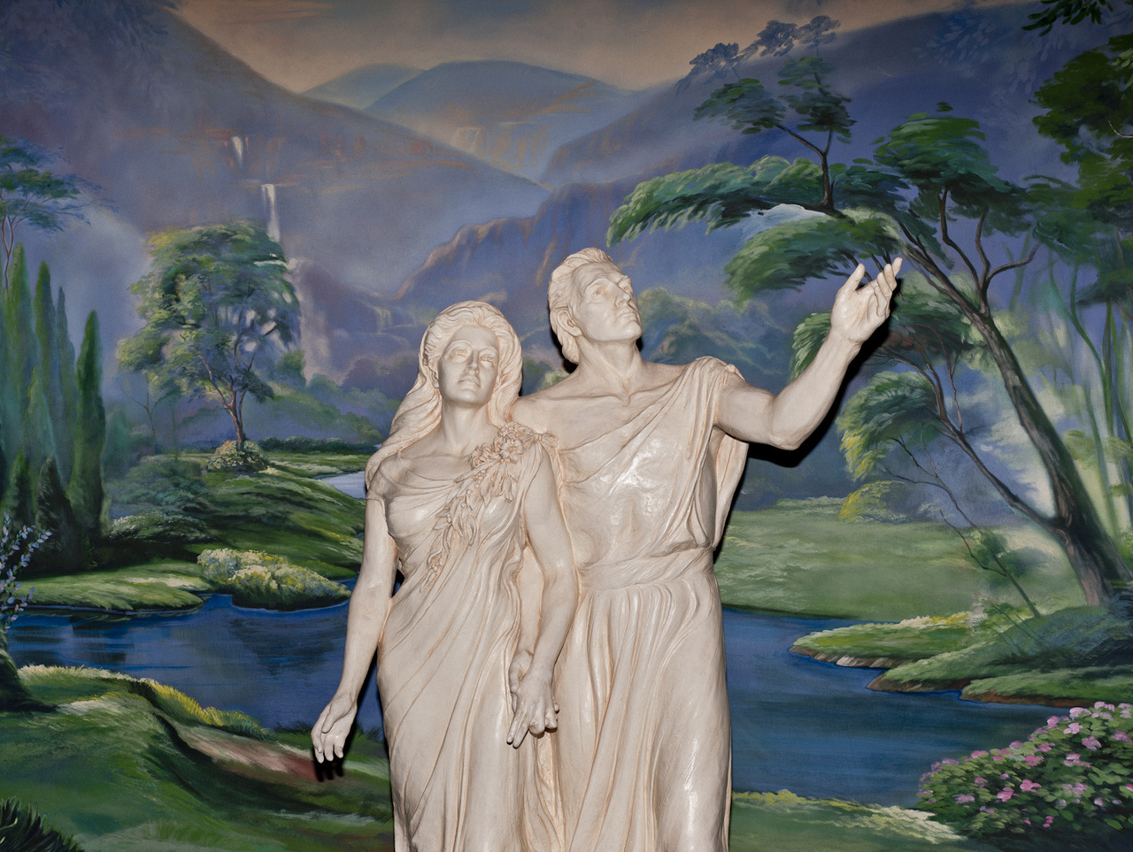  Adam and Eve in the visitor center of the Salt Lake City, LDS Temple. Shot for Stern