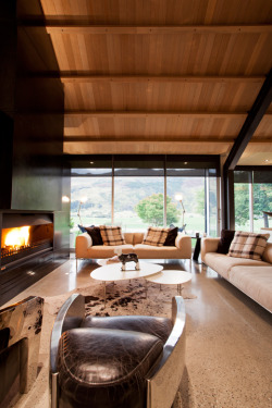 justthedesign:  The Queenstown House By Crosson Clarke Carnachan Architects Living Room