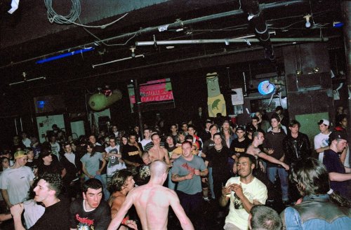 The pit at a Cro-Mags show Club Babyhead. Providence RI 1992.