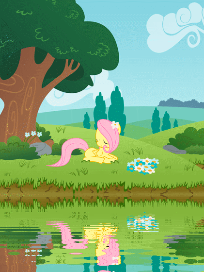 bronychilensis:  A beautiful day with Fluttershy by ~KennyKlent 