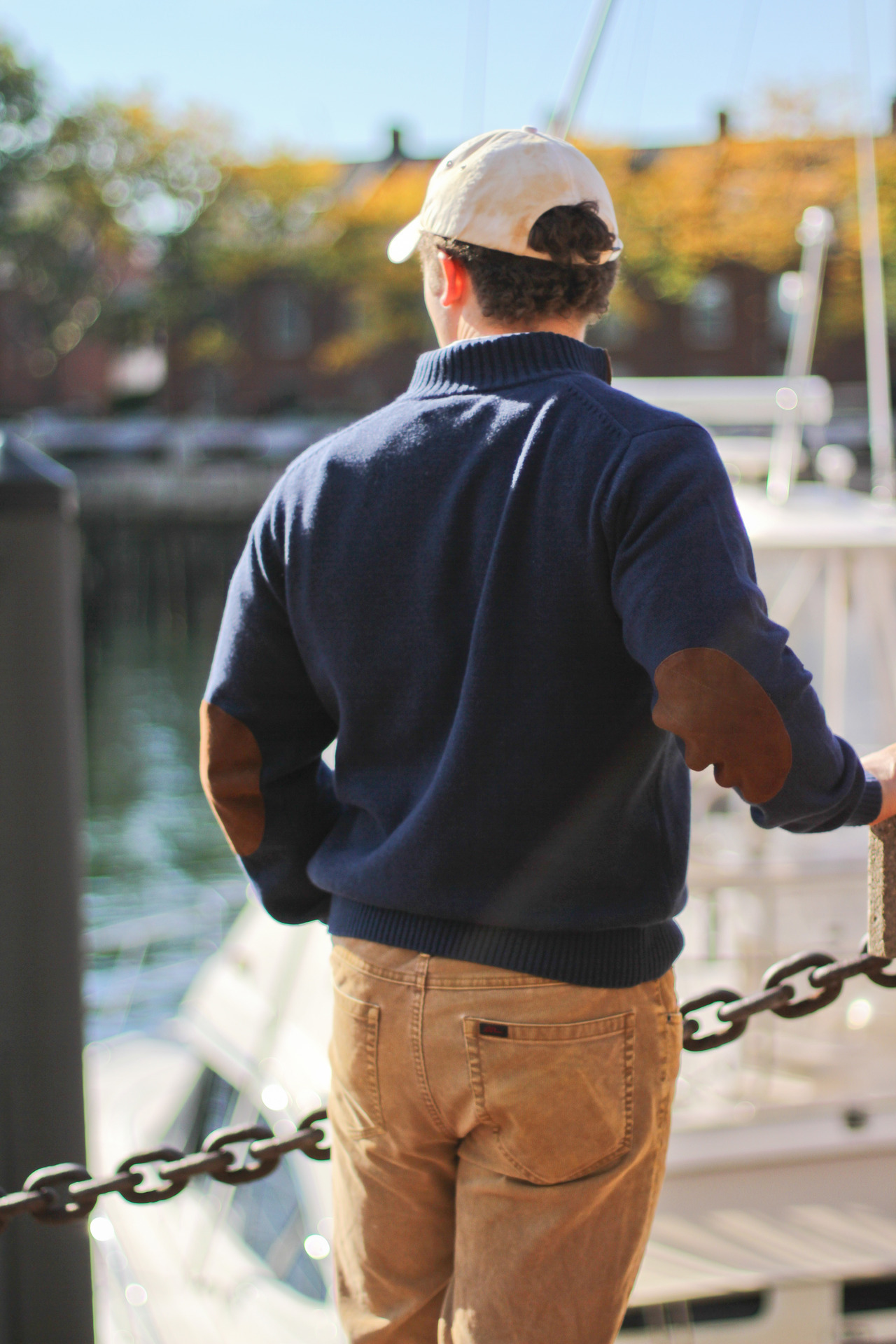 Yachty: Shane
Wearing: Vineyard Vines Captains ¼ zip sweater, L.L. Bean Signature Cords, Dockers Belt, Vineyard Vines Timberlake Murray shirt, Vineyard Backwater hat