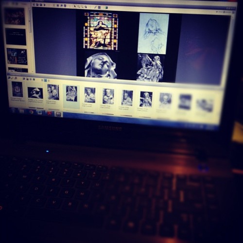 Working on my term paper progress report. #gradschool #bernini #arthistory (Taken with Instagram)