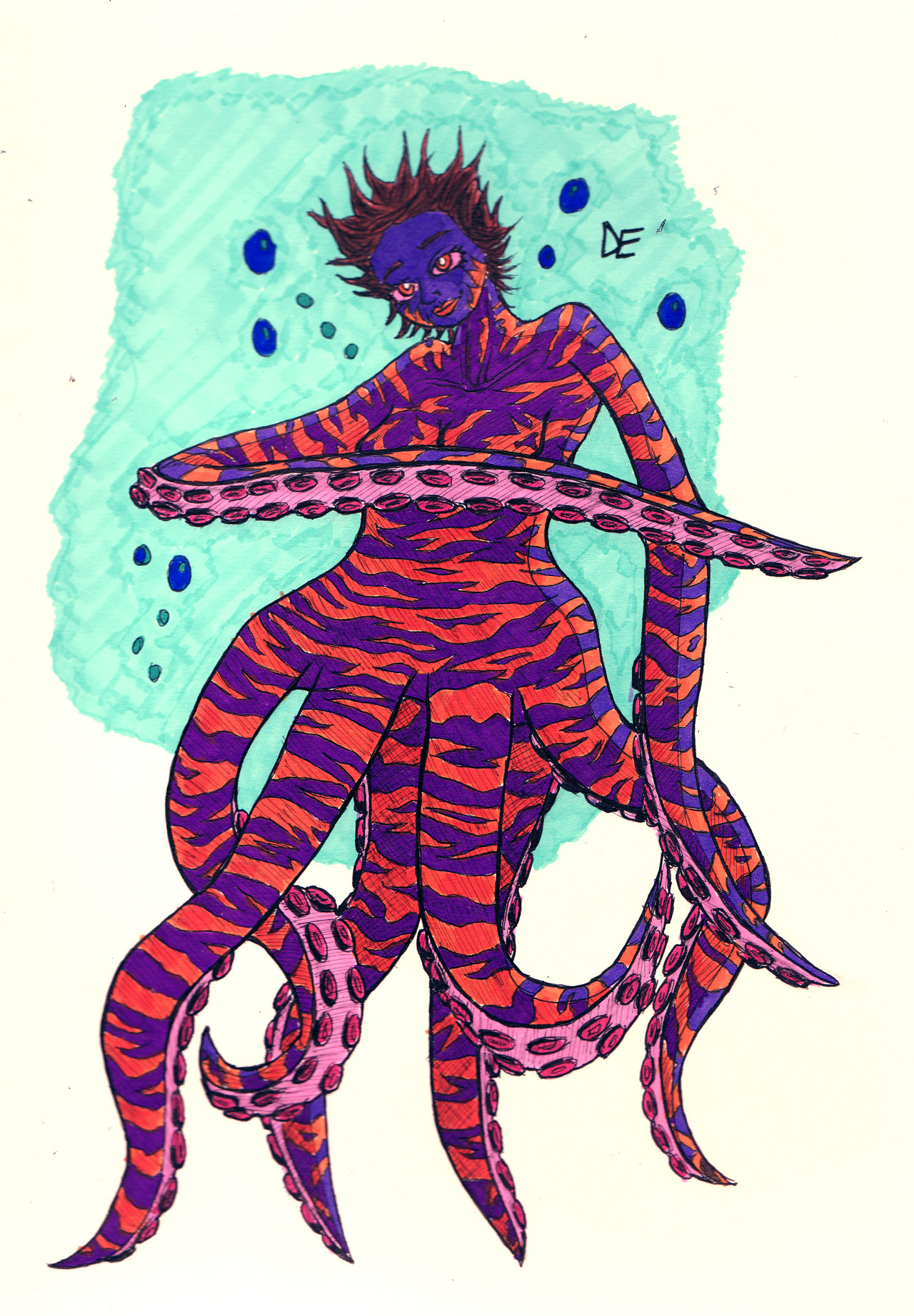 erbart:  Day 8 of The 30 Day Monster Girl Challenge. Today we have The Octopus. I