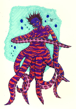 Erbart:  Day 8 Of The 30 Day Monster Girl Challenge. Today We Have The Octopus. I