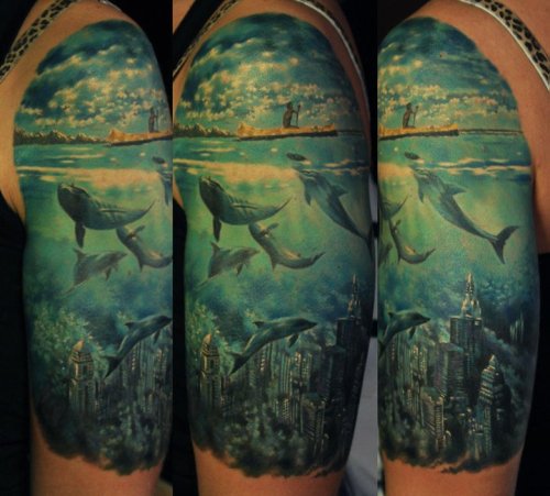 the-starlight-hotel:  Den Yakovlev is amazing at realism tattoos. Check out more of his work on Facebook. 