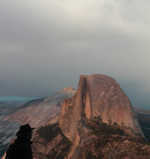 Looking out at half dome from sentinel dome.