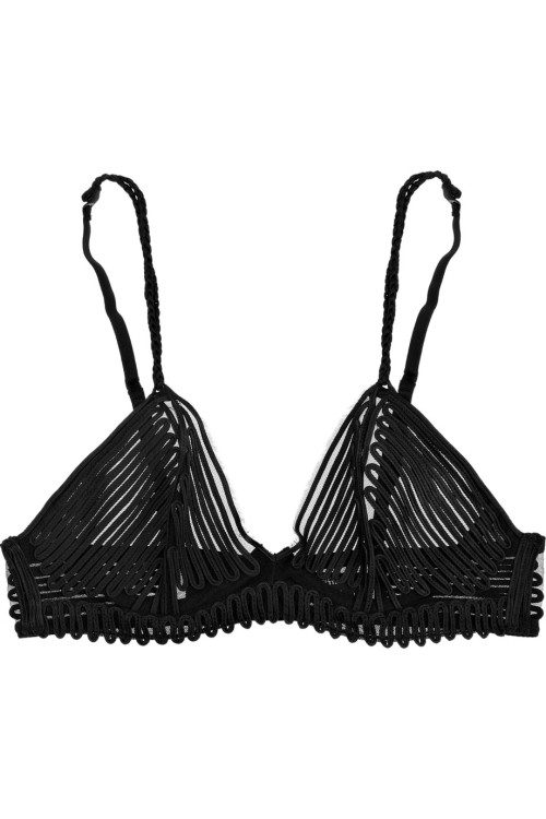 velvetsands: Jean Paul Gaultier x La Perla - Feuillage satin and tulle bra