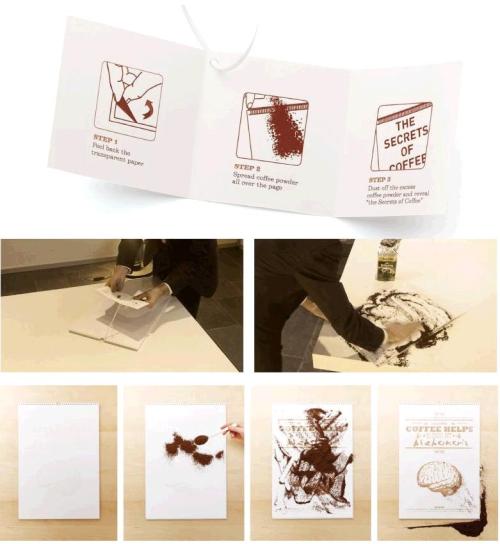 JWT, Germany“Coffee reveals coffee secrets” calendar for Kraft Foods VIP mailing. Mmm&he