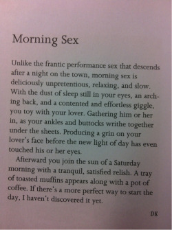 Sweet Morning Sex