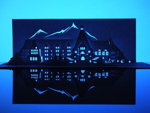 farewell-kingdom:  Paper Dandy, Horrorgami - Famous Haunted Houses Created From a Single Sheet of Paper (via mymodernmet)