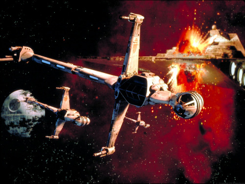 tiefighters:  SW Vehicles: B-wing Starfighter The B-wing starfighter was one of the largest and most heavily armed starfighters/bombers in the Rebel Alliance’s fleet. The name B-wing came from the craft’s remote similarity in appearance to the lowercase