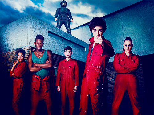 ettadunhambishop:  fangirl challenge ↳ 3/10 shows - Misfits  “Save me, Barry!”