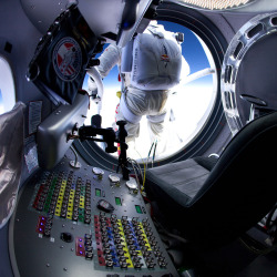 jstn:  Red Bull Stratos is scheduled to launch today at 1:30pm! Felix Baumgartner will ride in a capsule carried by a balloon to an altitude of nearly 23 miles and then step out, falling face down and within 40 seconds becoming the first person to break