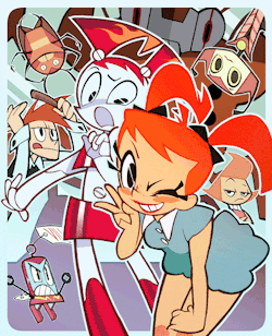 pen-manship:  By You Yoshinari From what I hear, someone at Gainax Corporation (same production company for FLCL, Neon Genesis Evangelion, and Panty and Stocking) was considering taking My Life As A Teenage Robot and rebooting it at one time.  