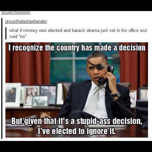 #obama #avengers #nickfury (Taken with Instagram)