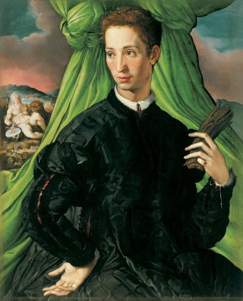 quam-nos-animadverto:  Portrait of a Florentine Nobleman by Francesco de’ Rossi (Il Salviati), c. 1546-8 