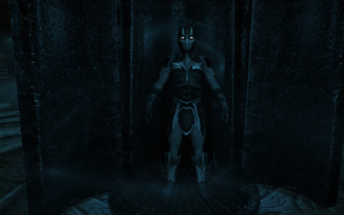 game-portal:  otlgaming:  THE DARK KNIGHT SKYRIM MOD Skyrim Nexus’ member ‘the_rotton_core’ made a Batman armor inspired by my Dark Knight design along with his Batcave mod for Skyrim. Download it here http://skyrim.nexusmods.com/mods/23962 I’m