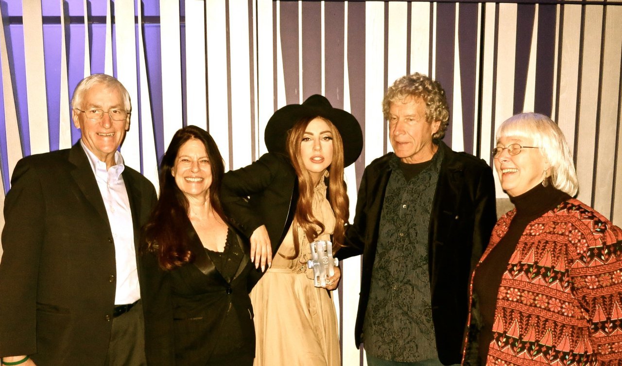 ladyxgaga:  Gaga after receiving her LennonOno Grant For Peace Award. 